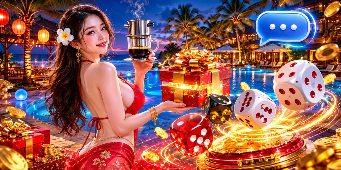 Người dùng tại Mũi Né trải nghiệm trò chơi Tài Xỉu với xúc xắc bên cạnh cà phê Việt Nam